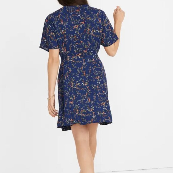 Madewell Amaranth Wrap Dress Moonless Floral Plus Size 20 - Picture 4 of 6